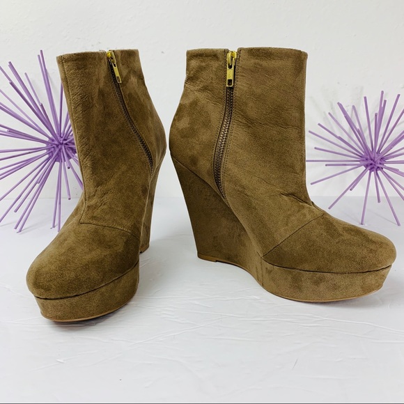 Aldo Shoes - AlDO / Tan Platform Wedge Bootie